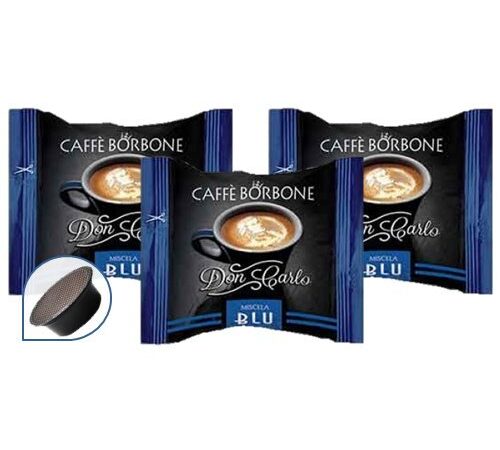 200 Capsule COMPATIBILI A MODO MIO CAFFE' BORBONE Don CARLO MISCELA BLU