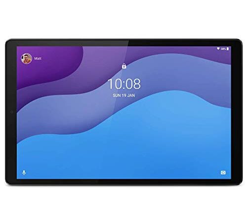 Lenovo Tab M10 HD (2nd Gen) Tablet - Display 10.1" HD (MediaTek Helio P22T, Storage 32GB Espandibile fino ad 1TB, RAM 2GB, WIFI+Bluetooth, 4G LTE, 2 Speaker, Android 10) Iron Grey – Esclusiva Amazon