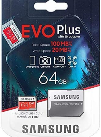 SAMSUNG Evo Plus 2020 Memoria Flash da 64 GB MicroSDXC Classe 10 UHS-I