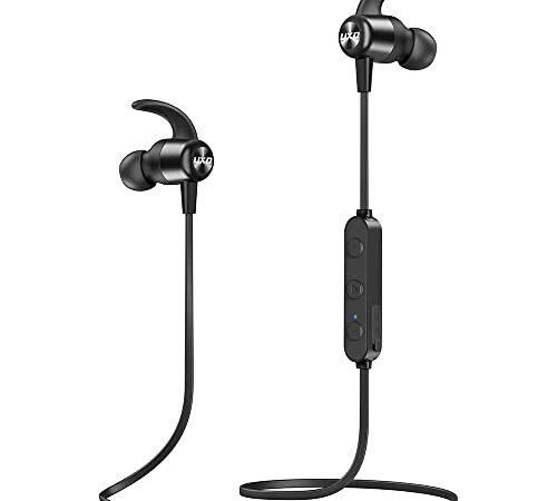 Cuffie Bluetooth, Auricolari Bluetooth Senza Fili, Auricolari Bluetooth con CVC 8.0 Microfono Incorporato, 20 Ore di Tempo di Utilizzo, IPX7 Impermeabili, Cuffie Bluetooth Sport, per Corsa, Fitness