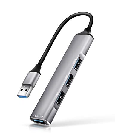 Hub USB, Jstoo 4 in 1 Adattatore USB con 1 USB 3.0 & 3 USB 2.0 Mini Hub USB per PC, Laptop, MacBook Pro/Air, Chiavetta USB, Tastiera, Topo, HDD, ecc