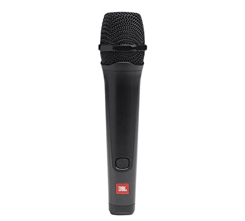 JBL PBM100 Microfono Dinamico Cardioide con Filo, per Voce, Canto, Karaoke, Compatibile con Altoparlanti JBL PartyBox, Alta Qualità, Cavo Jack 6,3 mm e Adattatore 3,5 mm, Nero