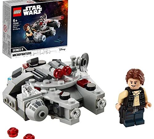 LEGO 75295 Star Wars Microfighter Millennium Falcon, Giocattolo con Minifigure di Han Solo per Bambini di 6 Anni