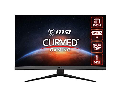 MSI Optix G27C7, 27" pollici FHD Gaming Monitor curvo- 1500R, 1920 x 1080 pannello VA , 165 Hz / 1ms, FreeSync Premium, Tecnologia anti sfarfallio ,Vesa 100x100 mm- DP 1.4