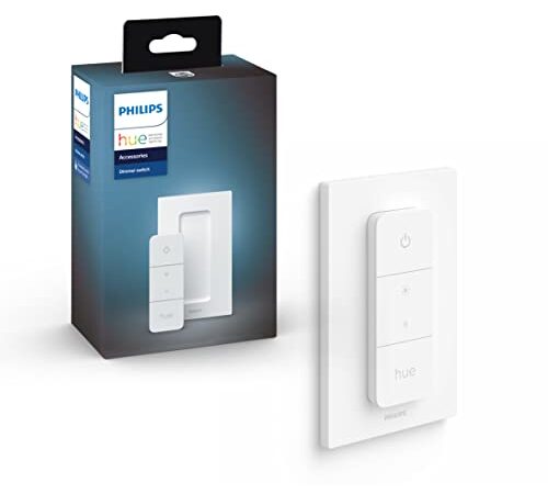 Philips Hue Telecomando Dimmer Switch, Controllo illuminazione Smart, Bianco, Versione 2021