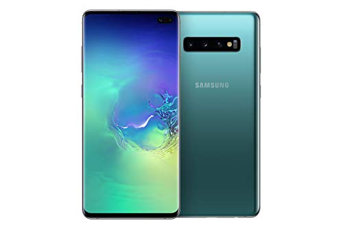 Samsung Galaxy S10+ Smartphone, Display 6.4" Dynamic AMOLED, 128 GB Espandibili, RAM 8 GB, Batteria 4100 mAh, 4G, Dual SIM, Android 9 Pie, Verde