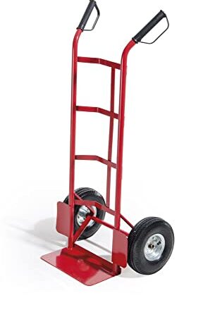 VERDELOOK Carrello portatutto, Portata 150 kg, 110x42x42 cm, Rosso