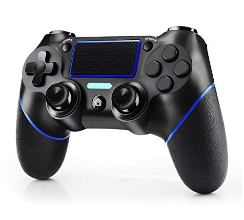 JAMSWALL&L Controller per Ps4, Controller Wireless per Playstation 4 / PRO/Slim/PC, Touch Panel Game Controller con Shock a Doppia Vibrazione a Sei Assi e Jack Audio