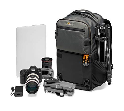 Lowepro Fastpack PRO BP 250 AW III Zaino fotografico per Fotocamera Mirrorless, DSLR e Accessori, con Sistema QuickDoor Access, con Tasca per Laptop da 15″, per Reflex come Nikon D850, Ripstop 300D