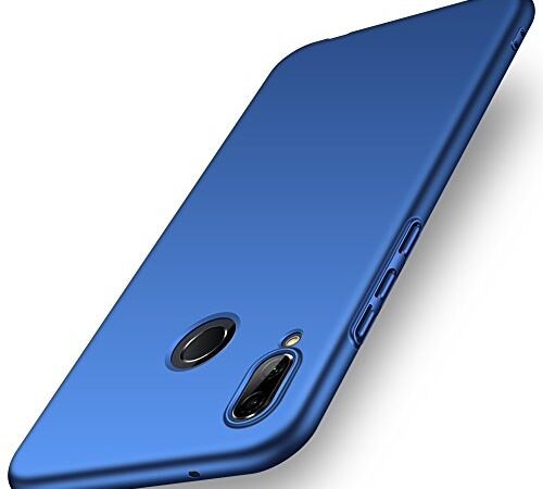 ORNARTO Custodia P20 Lite, Cover Ultra Sottile e Legere Protettiva Mat AntiGraffio Antiscivolo Plastica Dura PC Shell per Huawei P20 Lite 5.84' (2018) Blu