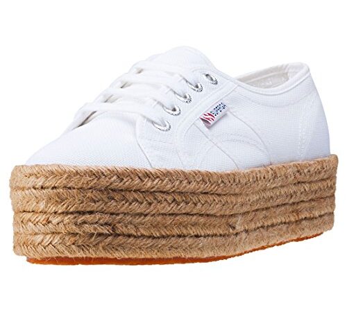 SUPERGA 2790 Cotropew, Sneaker Donna, Bianco White 901, 38 EU