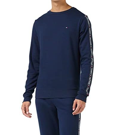 Tommy Hilfiger Track Top LS HWK Felpa, Blu (Navy Blazer 416), Medium Uomo