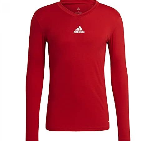 adidas Base Tee, Maglia Lunga Uomo, Team Power Red, L