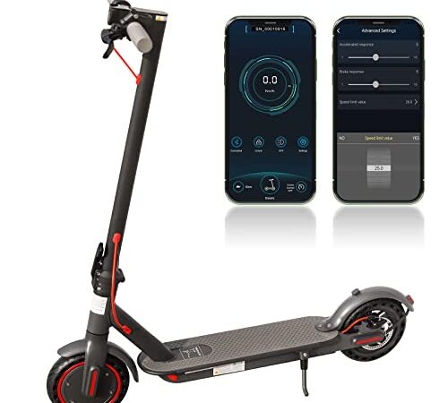 AOVOPRO Monopattino Elettrico Scooter Pieghevole, 30Km di Autonomia, Batteria 387 Wh, Carico Massimo 120KG