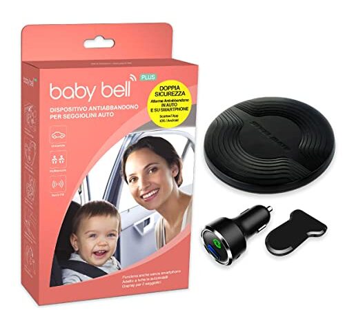 Dispositivo anti abbandono Steelmate Baby Bell Plus | universale 100% auto | espandibile | funziona anche senza smartphone