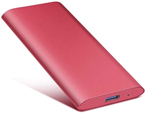 Esterno Hard Drive 1TB 2TB,Hard Drive 2TB Hard Drive esterno USB 3.1 Type-C per PC, Laptop, Phones and More(2TB-A-Red)