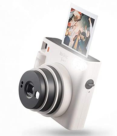 Fujifilm instax SQUARE SQ 1 Chalk White | Fotocamera a sviluppo istantaneo | Modalità One-Touch Selfie | Esposizione Automatica | Foto Formato 62x62mm