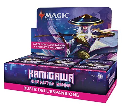 Magic The Gathering Confezione di Buste Dell’Espansione di Kamigawa: Dinastia Neon, 30 Buste (Versione Italiana)