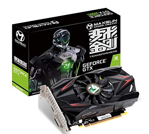 MAXSUN Nvidia GeForce GTX 1050 Ti 4 GB GDDR5, Scheda Grafica Video Gaming per Gaming HD e eSport