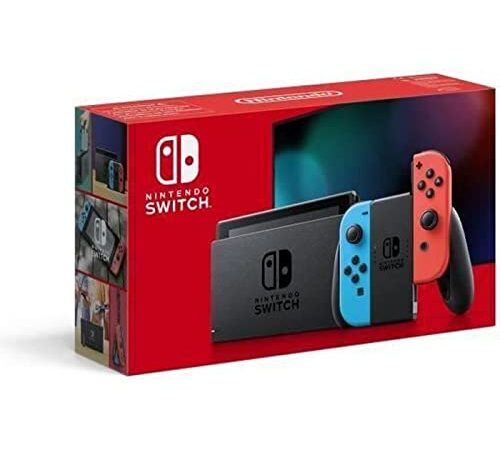 Console Nintendo Switch con Joy-Con Blu Neon e Joy-Con Rosso Neon