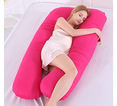 LIYGHFRTIO Cuscino Gravidanza per Dormire e Allattamento Neonato, Nulle Cuscino per Gravidanza a Forma di U per Dormire, con Federa in Cotone 100% Sfoderabile e Lavabile(Color:3)