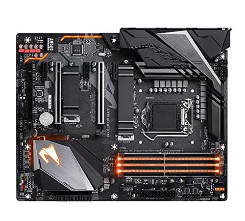 MKIOPNM Scheda Madre Fit for Gigabyte Z390 AORUS PRO Supporto 8th/9th-Gen Core i9 i7 i5 i3 DDR4 64GB Z390 1151 Scheda Madre ATX