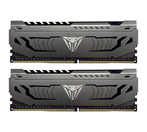 Patriot Viper Steel RAM DDR4 3600 Mhz 16GB (2x8GB) C18 Kit di Memoria Gaming XMP 2.0 Grigio