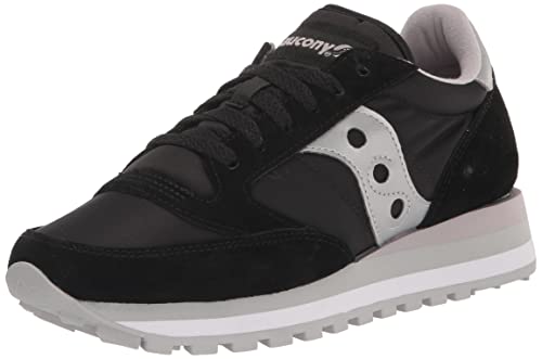 Saucony - Scarpe da ginnastica Jazz Triple da donna, nero/argento, 39 EU