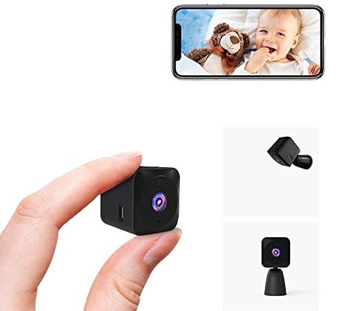 Telecamera Spia Wifi Interno 4K HD Mini Telecamera Nascosta Microcamera Senza Fili Videocamera Sorveglianza Per Auto/Casa/Bambini Lunga Durata Spy Cam