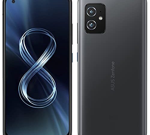 ASUS Zenfone 8 ZS590KS-2A009EU, Smartphone 5G, Display 5,92" AMOLED 2400x1080 120Hz, 256 GB, RAM 8GB, 3 fotocamere, 4000mAh, Dual SIM, (2021), Obsidian Black