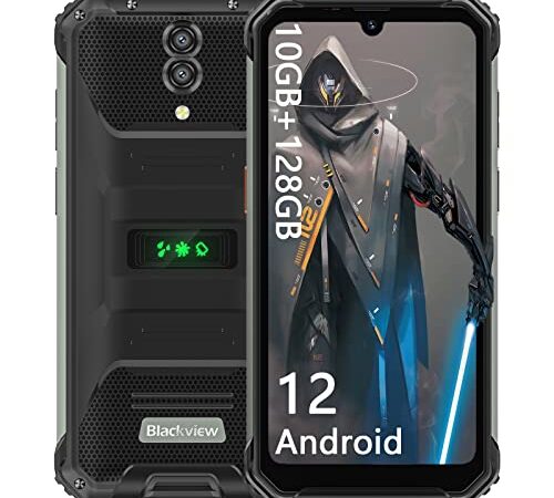 Blackview BV7200 Rugged Smartphone, Android 12, 10GB RAM+128GB ROM(1TB Espandibile), 50MP+8MP, 6.1'' HD+, 5180mAh, NFC, Indicatore luminoso, Modalità Guanto, GPS, Fingerprint, 4G Dual SIM Cellulari