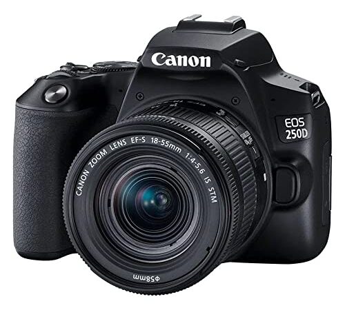 Canon EOS 250D + EF-S 18-55mm f/4-5.6 IS STM Kit fotocamere SLR 24,1 MP CMOS 6000 x 4000 Pixel Nero