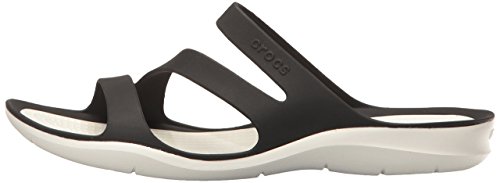 Crocs Swiftwater Sandal W, Donna, Black White, 38/39 EU