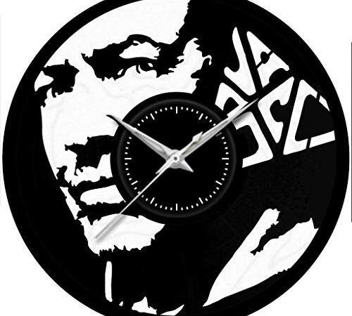 Fusorario Orologio in Vinile da Parete LP 33 Giri Silenzioso Idea Regalo A Tema Vasco Rossi 2019