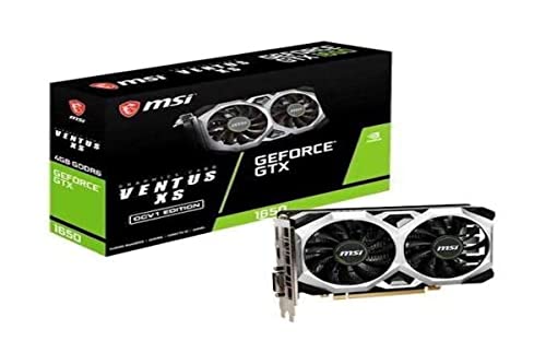 MSI Gaming GeForce GTX 1650 128-bit HDMI/DP/DVI 4GB GDRR6 HDCP Supporto DirectX 12 VR Ready OC scheda grafica (GTX 1650 D6 Ventus XS OCV1)