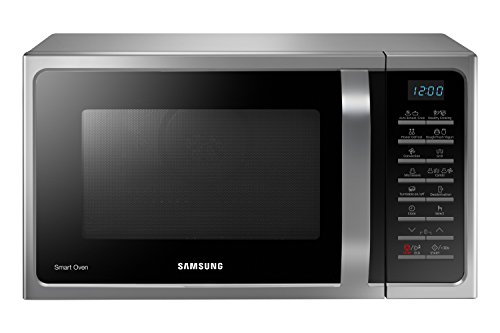 Samsung MC28H5015CS Forno a Microonde Combinato, SmartOven, 900 W, Grill 1500 W, 28 L, 51.7 x 31 x 47.6 cm, Argento