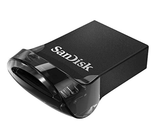 SanDisk Ultra Fit Unità Flash, USB 3.1 da 32 GB con Velocità fino a 130 MB/sec,Tradizionale,Nero,32 GB