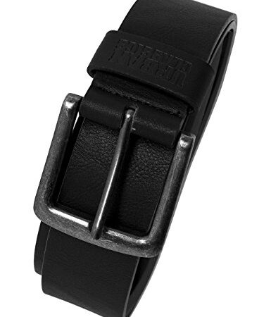 Urban Classics Leather Imitation Belt, Cintura Unisex Adulto, Nero (Black 7), XL