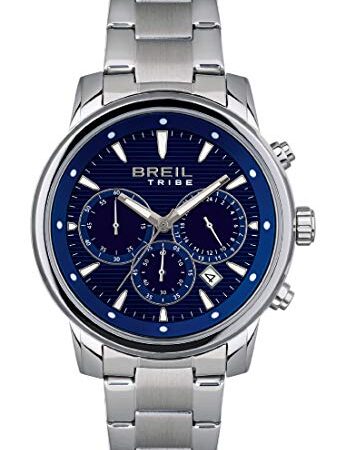 Breil - Orologio per uomo rotondo con quadrante mono-colore e cassa in acciaio collezione CALIBER