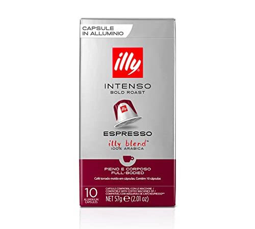 Caffè illy Tostato INTENSO in Capsule Compatibili* - 10 confezioni da 10 capsule (100 capsule)