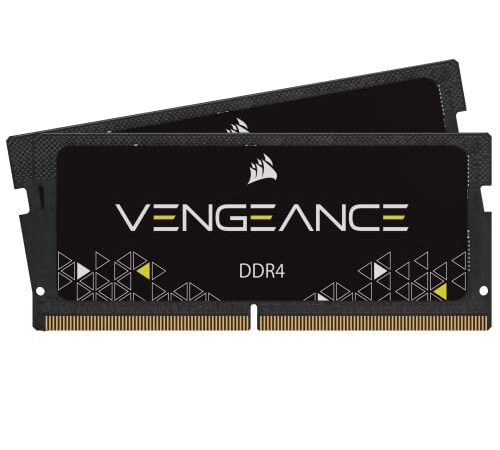 Corsair Vengeance SODIMM 32GB (2x16GB) DDR4 3200MHz C22 Memoria per Laptop/Notebook , Nero