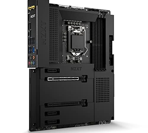 NZXT N7 Z590 - N7-Z59XT-B1 - Intel Z590 chipset (Supports 11th Gen CPUs) - ATX Gaming Motherboard - Integrated I/O Shield - WiFi 6E connectivity - Bluetooth V5.2 - Black