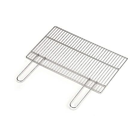 Ompagrill Graticola Griglia per Arrostire Barbecue Camino Manici a Tondino Richiudibili 67 x 40 cm