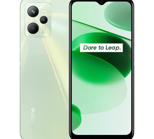 realme C35 4G Smartphone Mobile 4+128，Tripla fotocamera con AI da 50 MP ， Schermo Full FHD da 16,7 cm (6,6'')， Ultra sottile: spessore di soli 8,1 mm， Batteria massiva da 5000 mAh，Glowing Green