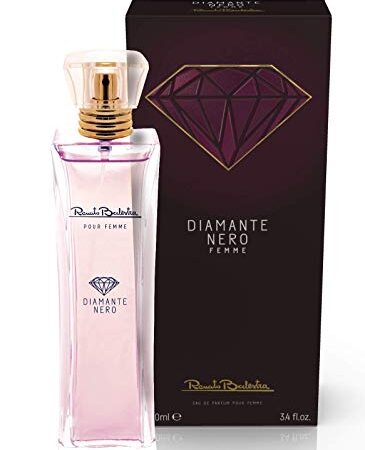 Renato Balestra, Eau de Parfum Donna, Profumo Femminile Diamante Nero, Fragranza Floreale, Orientale e Fruttata, 100 ml