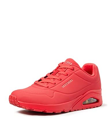 Skechers Uno- Stand On Air, Scarpe da Ginnastica Donna, Red Durabuck, 38 EU