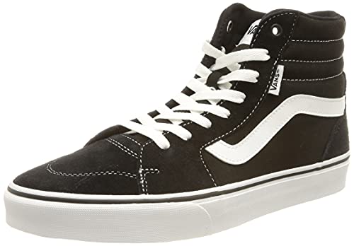 Vans Filmore Hi, Sneaker, Uomo, (Suede/Canvas) Black/White, 43 EU