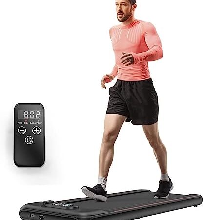 Bigzzia Tapis Roulant Elettrico Pieghevole,Walking Pad 10 km/h,Tappeto Corsa Extra Large 42CM,con telecomando e display LCD,Telaio rinforzato and 220LB Max Weight for Home Office Exercise (Upgrade)