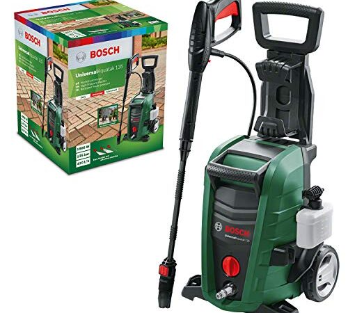 Bosch Home and Garden Universal Aquatak Idropulitrice, 1900 W, 135 bar, 44.6x37.5x36.5 Cm, Nero Verde