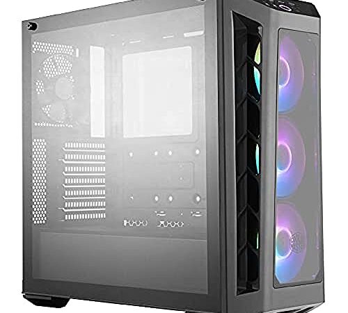 Cooler Master MasterBox MB530P ARGB - Case PC ATX con 3 Pannelli in Vetro Temperato, 3 Ventole da 120mm Preinstallate, Configurazioni Flusso Aria Flessibili - ARGB